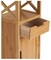 Fully Assembled 30" High Bamboo End Side Table, Bathroom Floor Cabinet, Bedroom Tall Nightstand